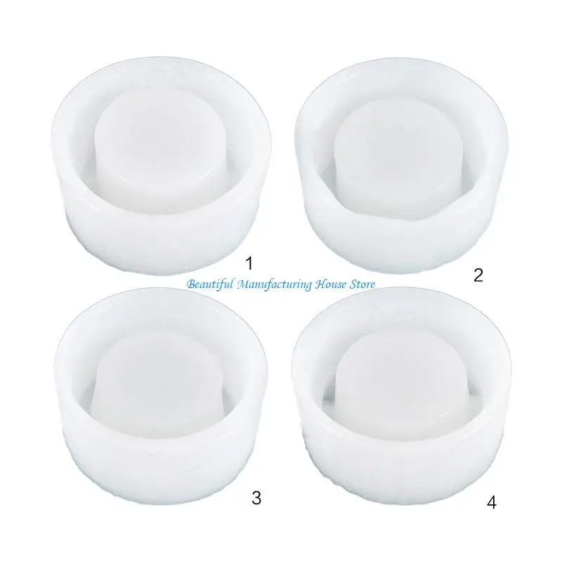 

E56A DIY Flower Pot Silicone Mold Plants Planter Pot Mold Ashtray Casting