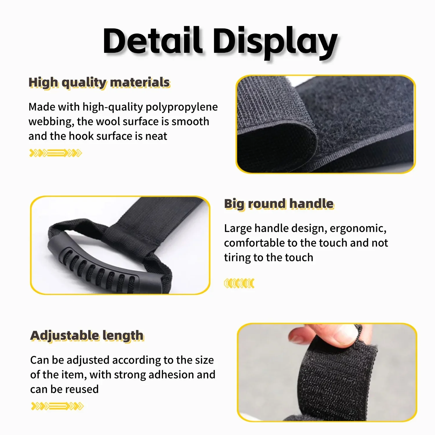 Extension Cord Organizer Holder with handle Wire Manager Power Cord Management Nylon Heavy Cord Storage Straps for Cables Hoses