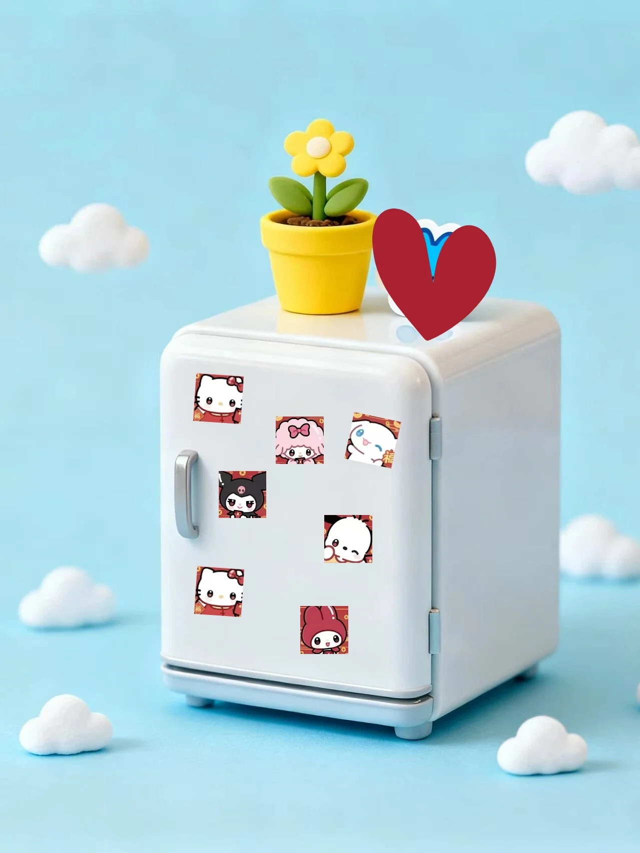 ملصقات My Melody وCinnamoroll & Kuromi 486 قطعة، أنماط شخصية، مثالية لسكرابوكينغ وديكور دفتر الملاحظات وتزيين الكمبيوتر اللوحي