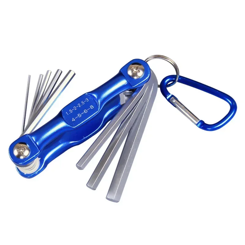 Portable Folding Hex Wrench Allen Set Metal Metric System Torx Hexagonal Spanner Screwdriver Hex Key High Quality Hand Tool