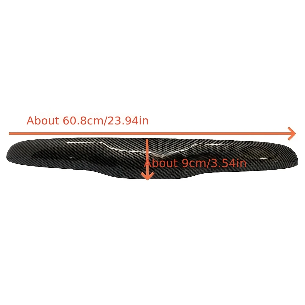 Carbon-Look / Glänzend schwarze Heckklappen-Griffabdeckung für Fiat 500 2008-23 Abarth 595 2012-2023 Abarth 695 2010-23 – Detail 2
