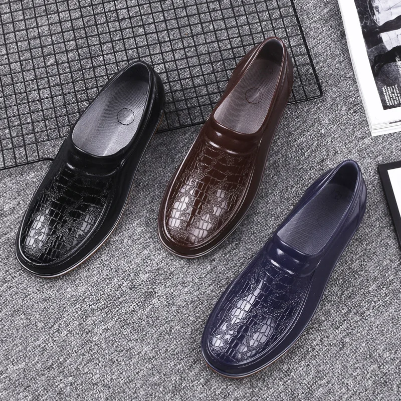 

Waterproof Shoes, Men's Rain Boots, Rubber Shoes, Casual Rain Boots, Galoshes, Soft Soles, Non-slip, Four-season Water Shoes Men