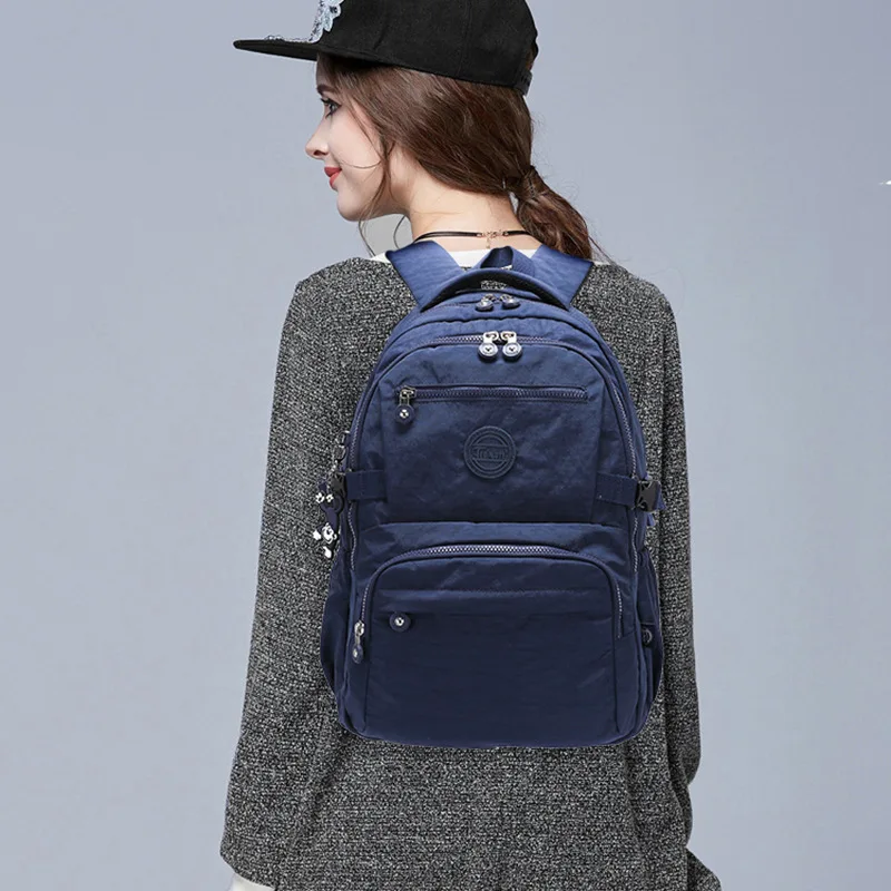 Tegaote-Mochila De Viaje ligera para hombre y mujer, morral escolar para estudiantes de secundaria, resistente al agua, de nailon, de alta calidad