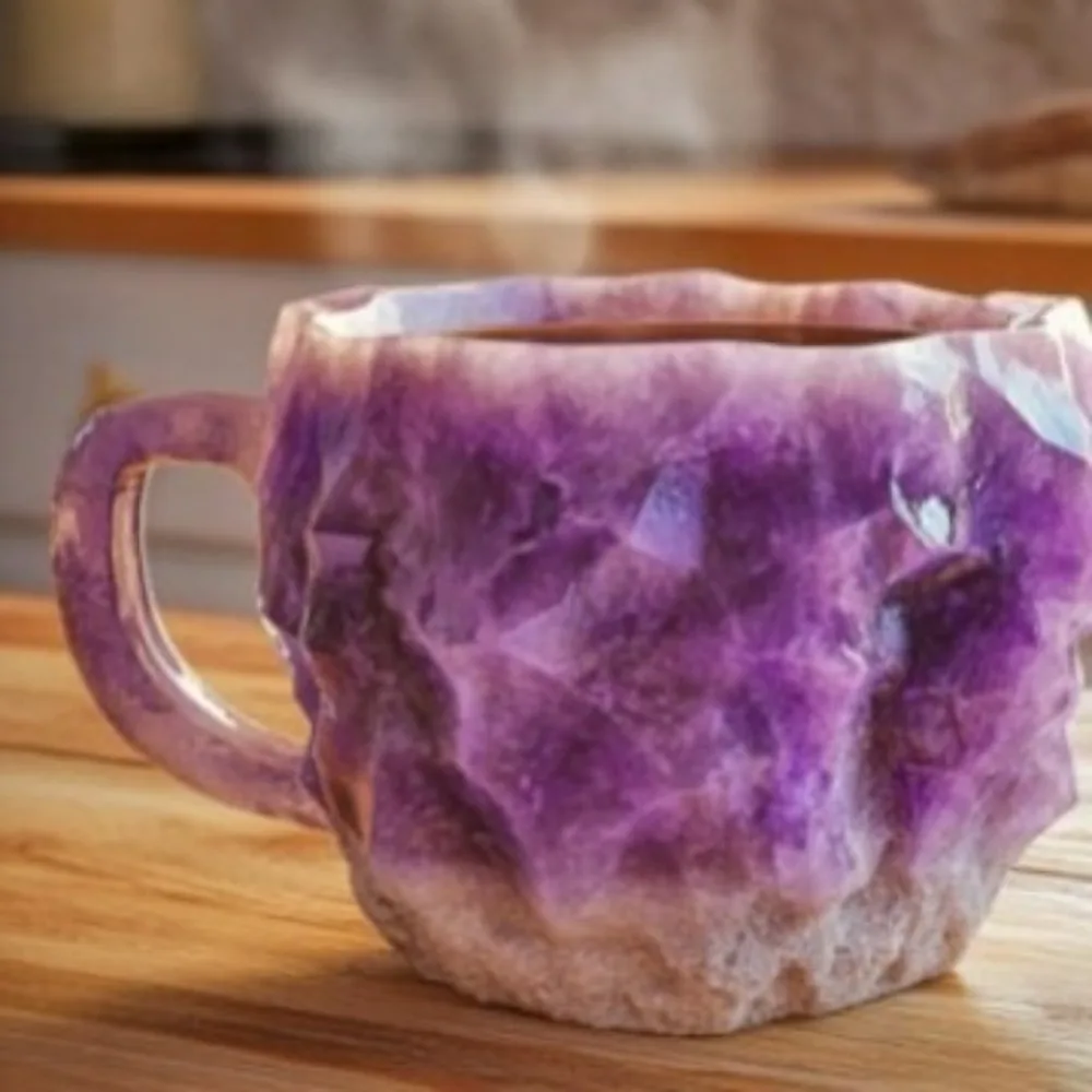 Popular Creative Mineral Crystal Coffee Mugsmake Mug Crystal Coffee Mug High Face Value Household Goods High-Grade Water Cup