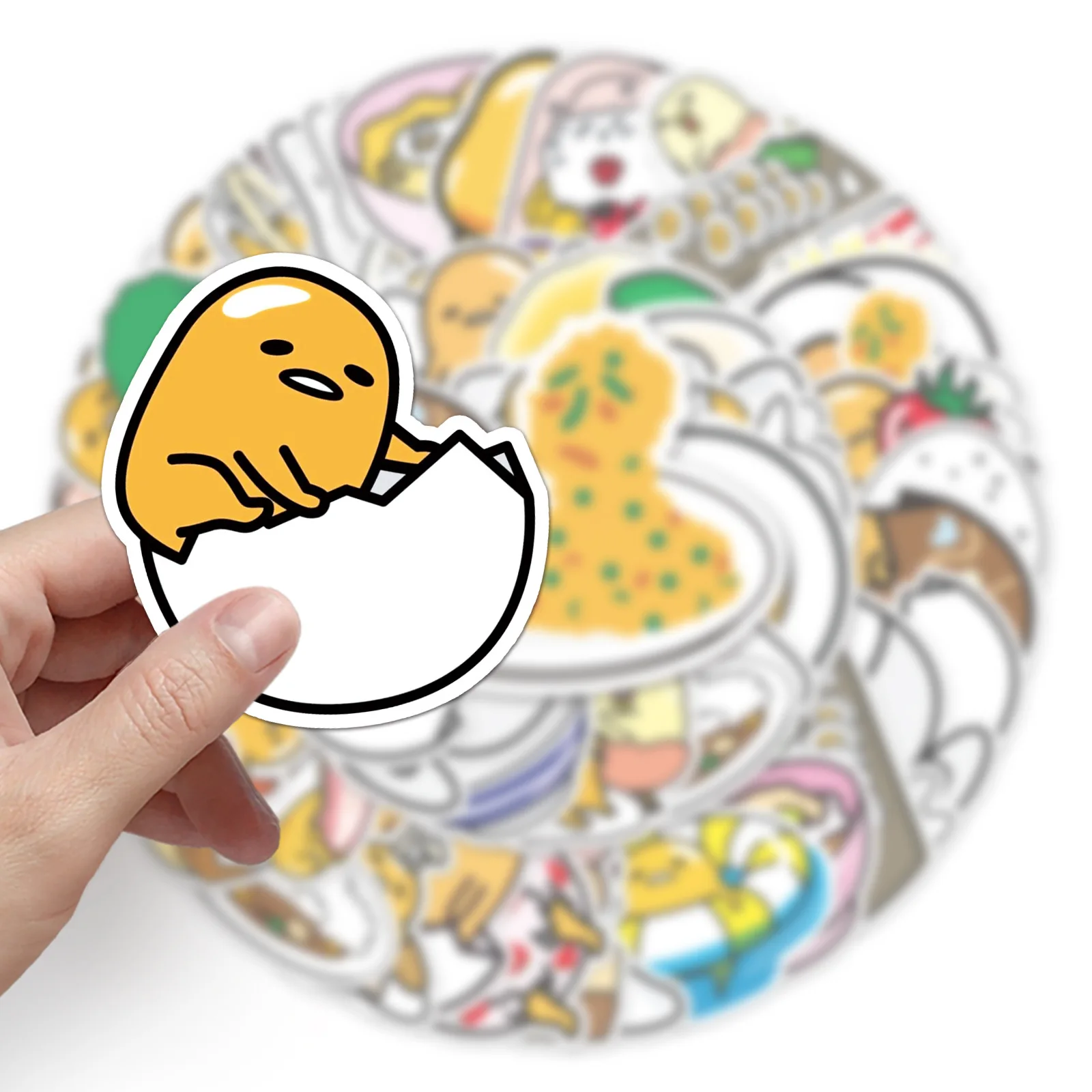

50PCS Funny Gudetama Stickers Kids DIY Classic Toy Decoration Phone Loptop Water Cup Fridge Helmet Skateboard Graffiti Decals
