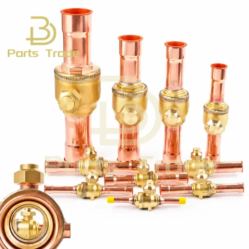 1PCS Refrigerant Ball Valve SGB Air Conditioning Cold Storage Shut Off Valve 1012 22mm Refrigeration Valve