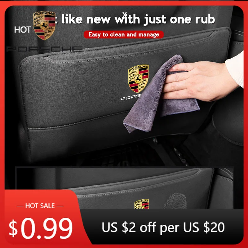 

Наклейка на автомобиль для Porsche Cayman, Cayenne, 911, Macan, защитная накладка на спинку сиденья, аксессуары для Porsche Panamera T