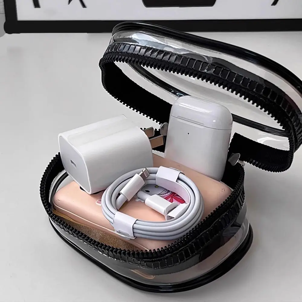 1Pcs Protective Cover Data Cable Storage Box Headset Data Cable Portable Storage Bag Multifunctional Outdoor Travel