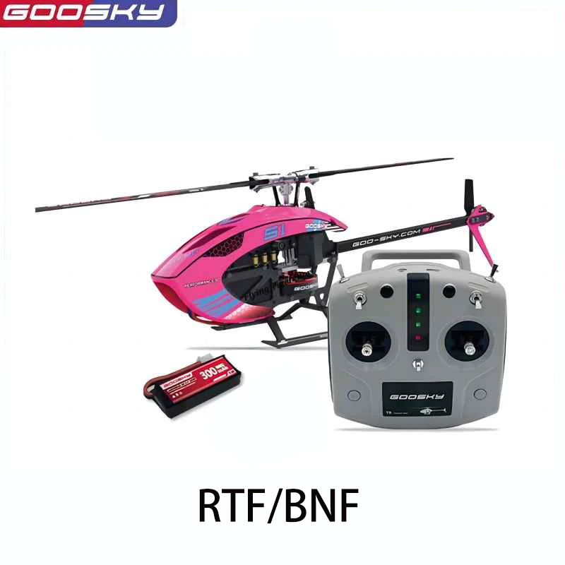 Goo sky s1 rc hubschrauber 6ch flugzeug modell 3d fernbedienung stunt doppelt bürstenloser motor