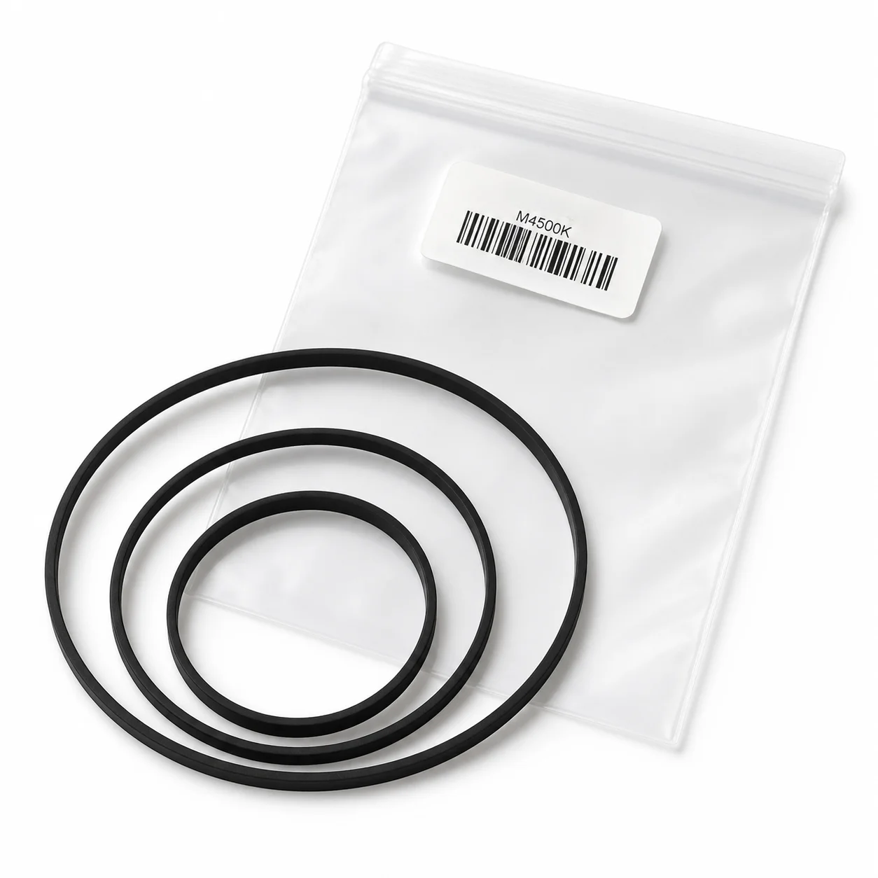 

M4500K Cassette Recorder Belt Kit 4Pcs Replacement Rubber Drive Belts for SANYO Tape Deck Maintenance