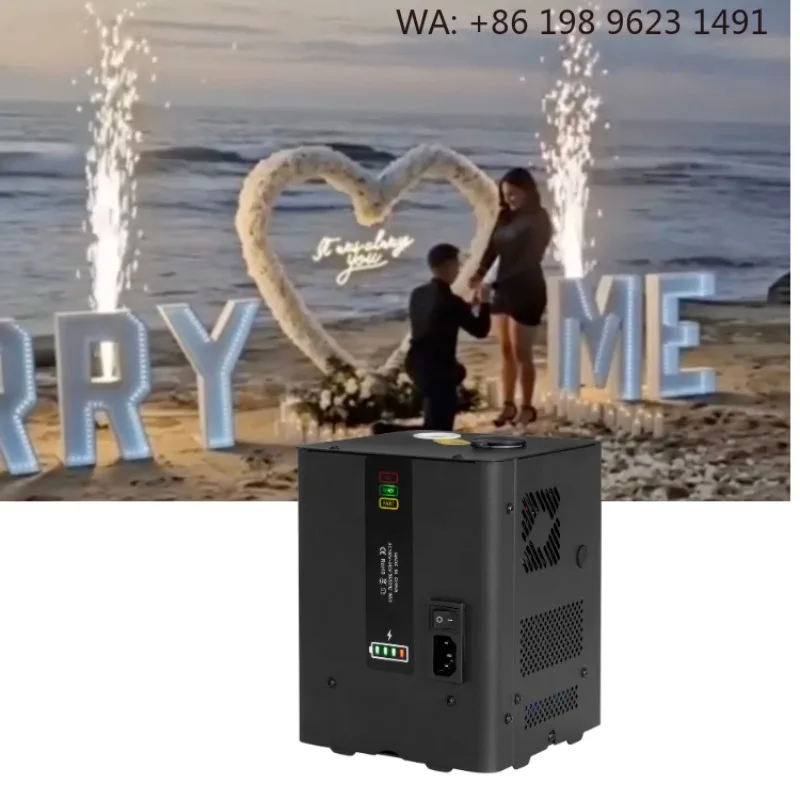 Wireless Cold Spark  with Portable Battery Power Bank Rechargeable Stage Effect for Gender Reveal Proposal Birthday Wedding Part