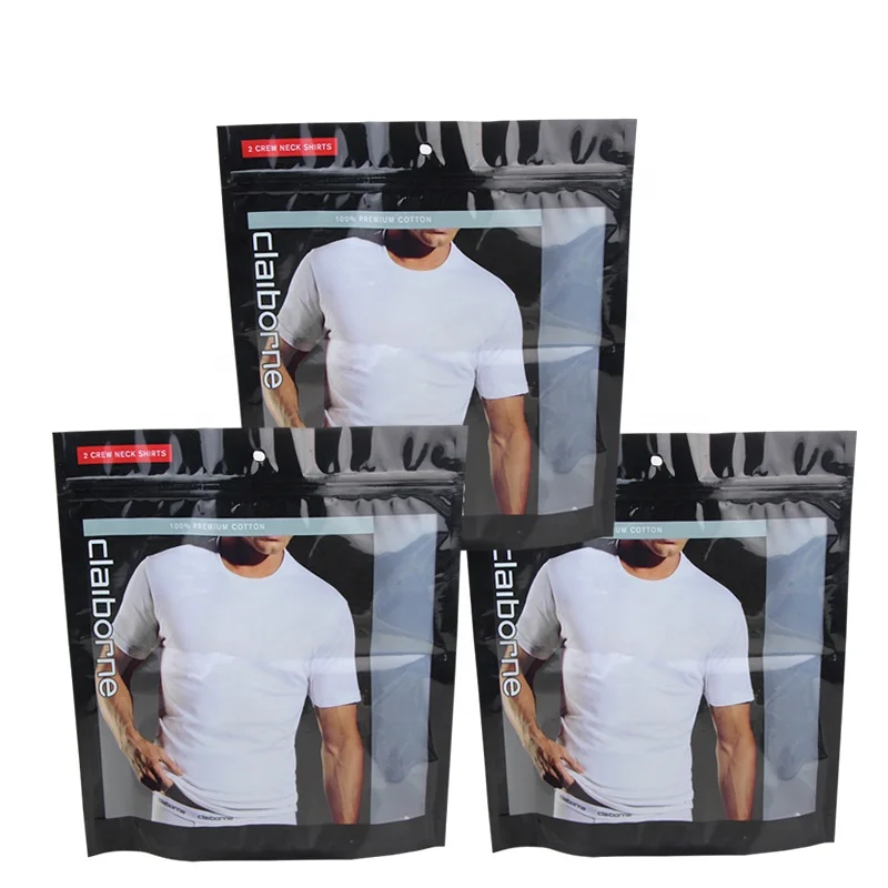 

2025customized.Digital Printing Laminate Stand Up Pouch Zipper Plastic Package Bag Socks /Cloth Packaging/Underwear Packing