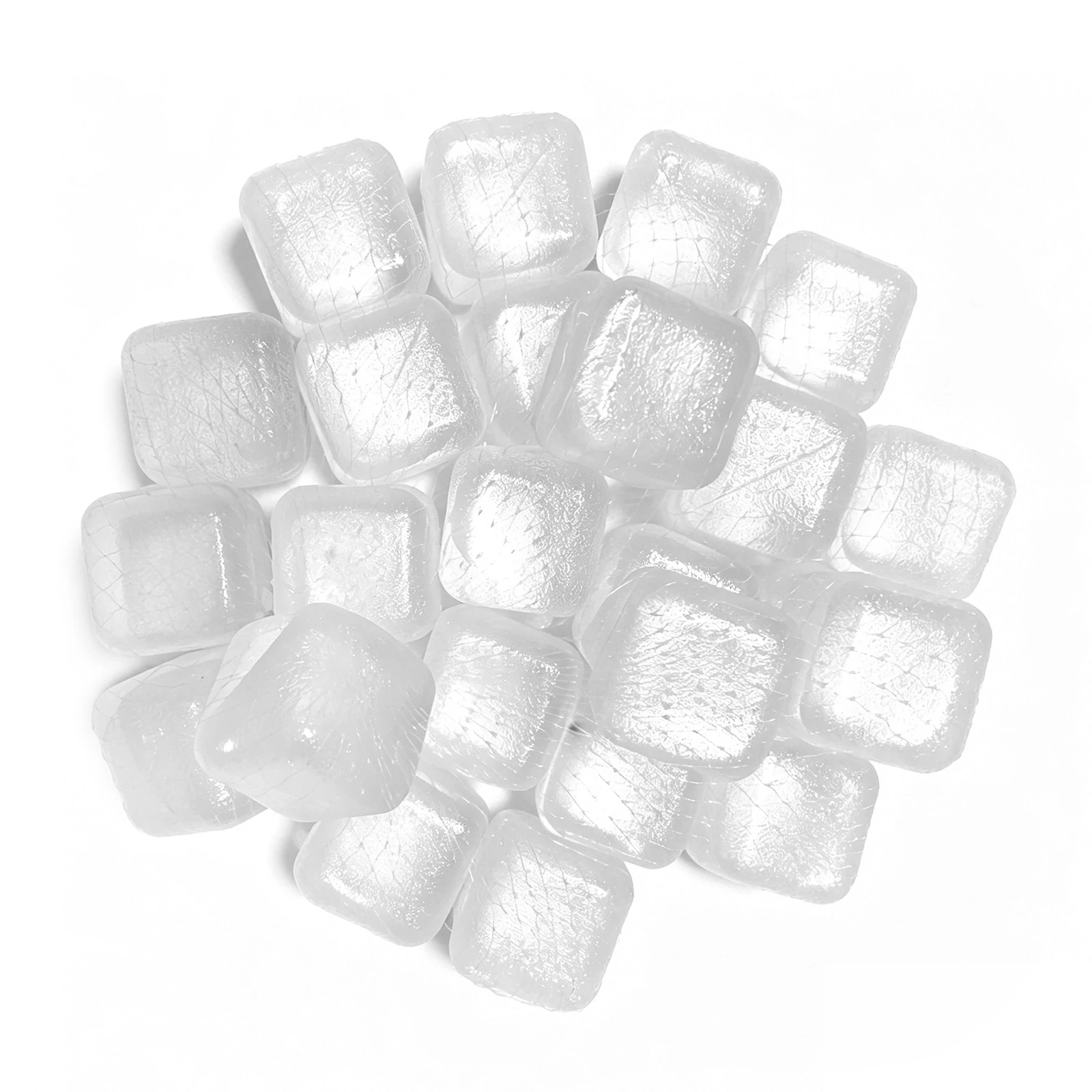24 Pack Refreezable Plastic Ice Cubes Food Grade Quick Freezing and Cooling Ice Cubes for Coffee Wine Cocktails - view 6