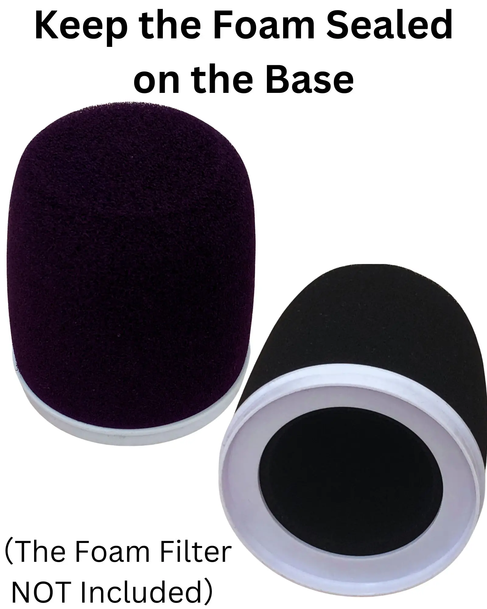 Accessorio filtro pop MV7 per supporto base parabrezza per microfono Shure MV7, MV7X, MV7i e MV7+, bianco (schiuma non inclusa)