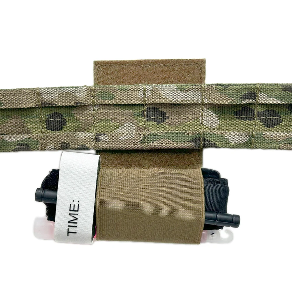 Hunting Elastic Tourniquet Holder TQ Holder Hook and Loop Plate Carrier Chest Rig Tactics Vest Belt Carry EMT Storage Holder