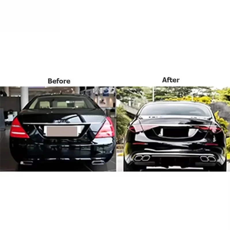 

S500 S550 W221 to W223 S63 Style Upgrade Auto Body Kit Bumper Accessories System for 2006-2013 S Class Car