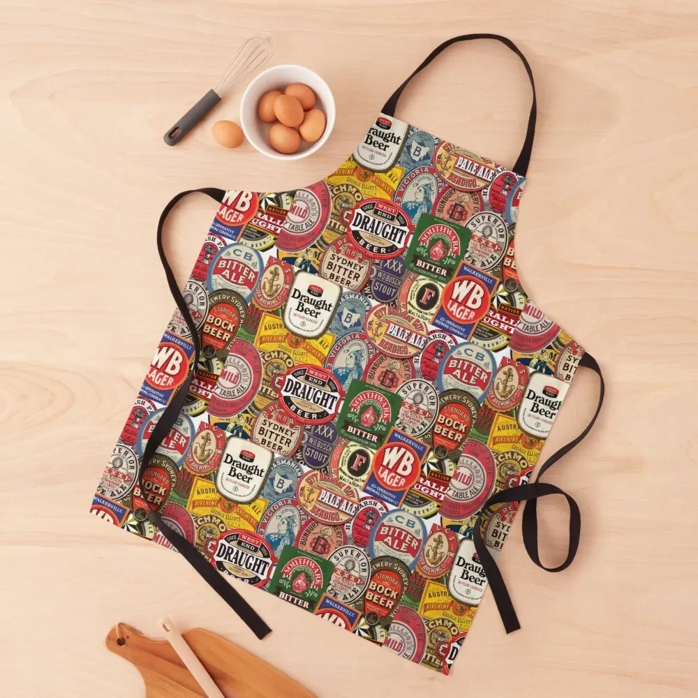 

Beers of Australia Apron japanese woman Kitchen Man carpenter Household Items Useful Apron