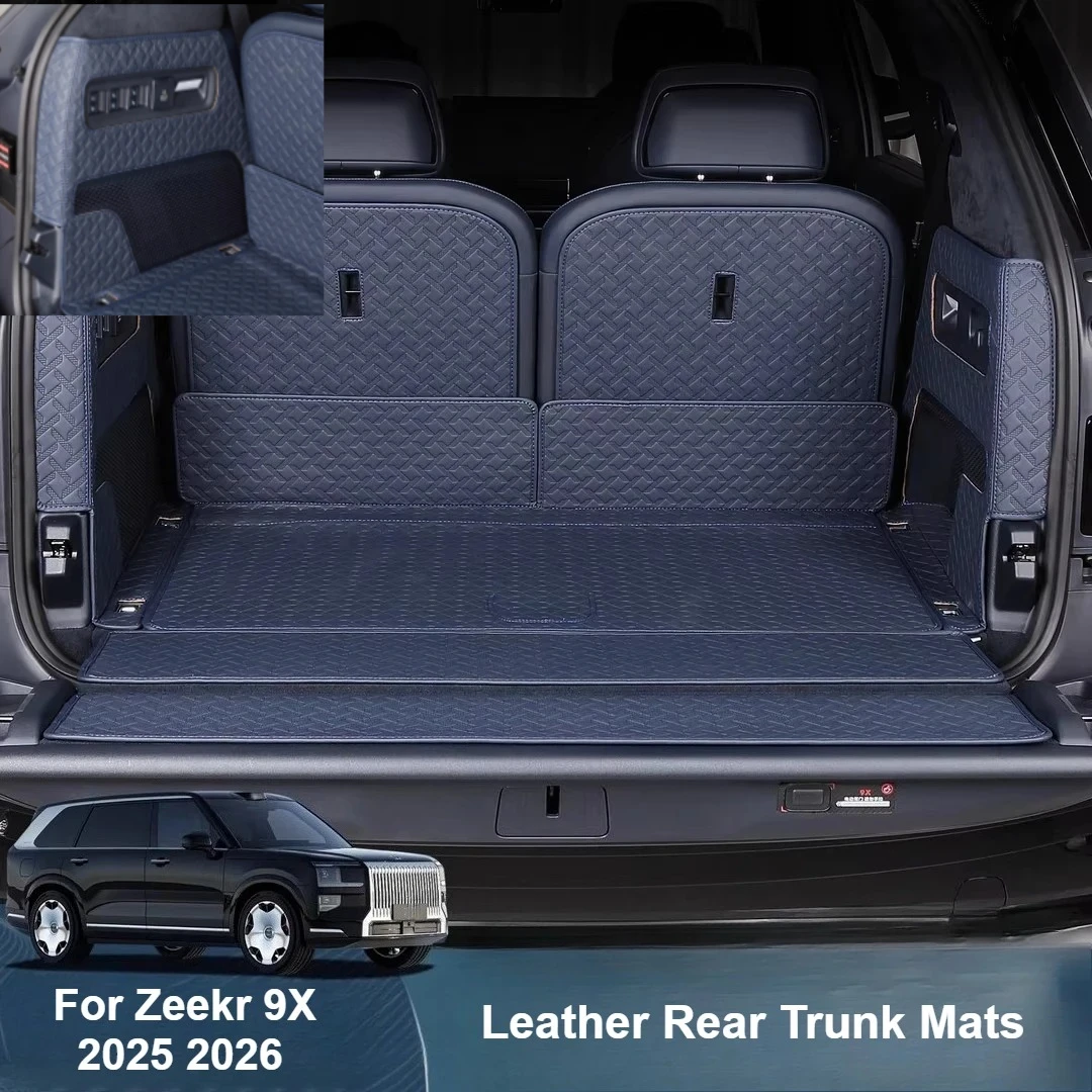 For Zeekr 9X 2025 2026 Full surround waterproof leather tailstock pad for trunk anti fouling wear-resistant and durable