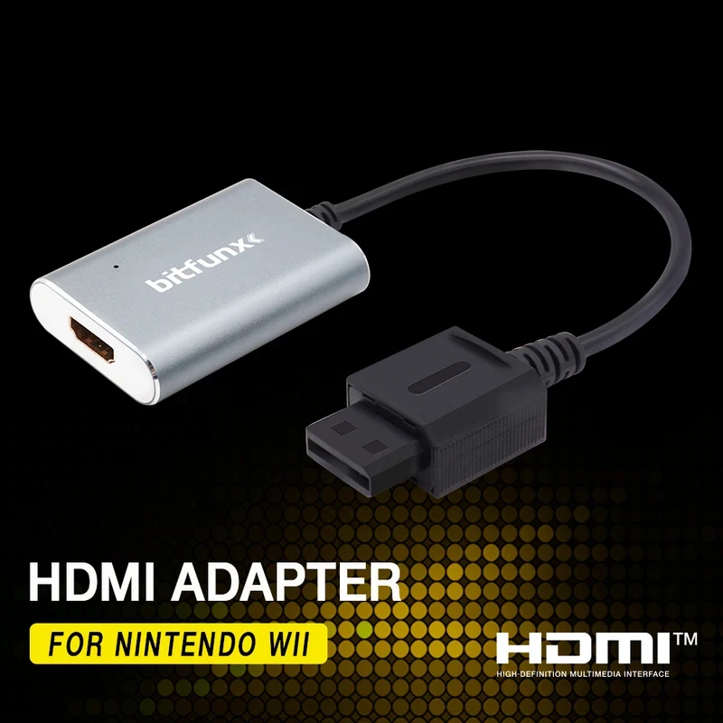 

BitFunx Analog Component to Digital HDMI™ Adapter For Nintendo Wii NTSC/PAL Console Video Audio HDTV Connector Plug and Play