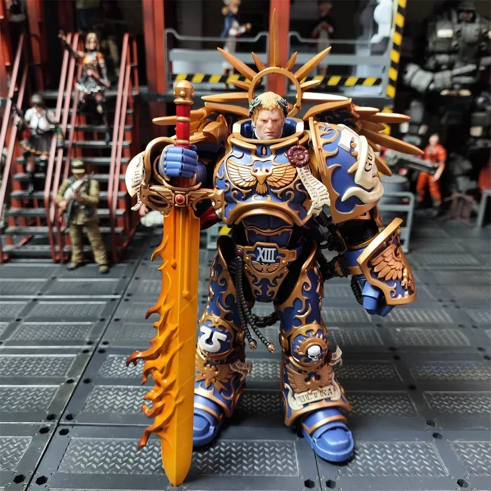 JOYTOY الأصلي WARHAMMER 40K Ultramarines Primarch Roboute Guilliman أنيمي عمل أرقام اللعب نموذج تحصيل الهدايا في الأوراق المالية