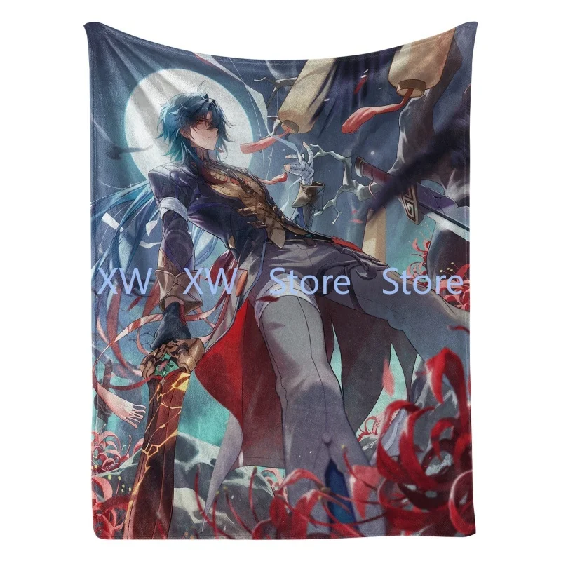 

Honkai Star Rail Blade Blanke Soft Flannel Fluffy Throw Camping Blanket for Sofa Throw Thin Blanket
