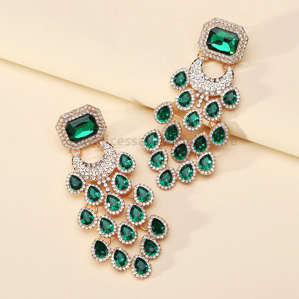 Elegant Fashion Bride Formal Unusual Wedding Party Pendant Jewelry Trend Luxury Design Charm Original Dangle Earrings For Women