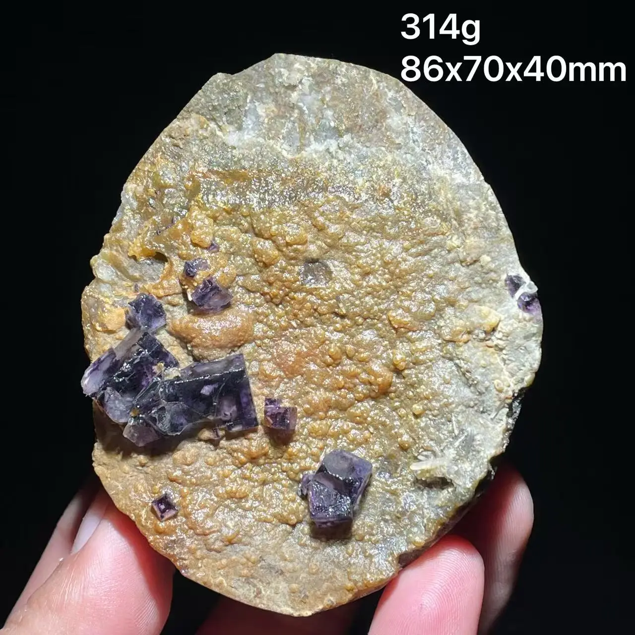 100% natural phantom egg shaped fluorite quartz mica mineral specimen from Inner Mongolia