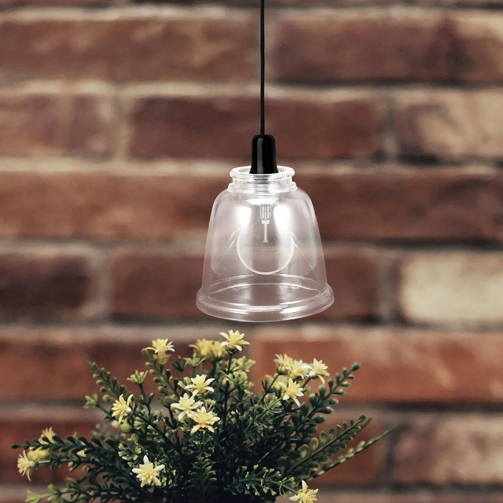 Elegant Bell-Shaped Glass Lamp Shade Replacement for Ceiling Lights Pendant Chandeliers Wall Sconces Decorative Light Cover