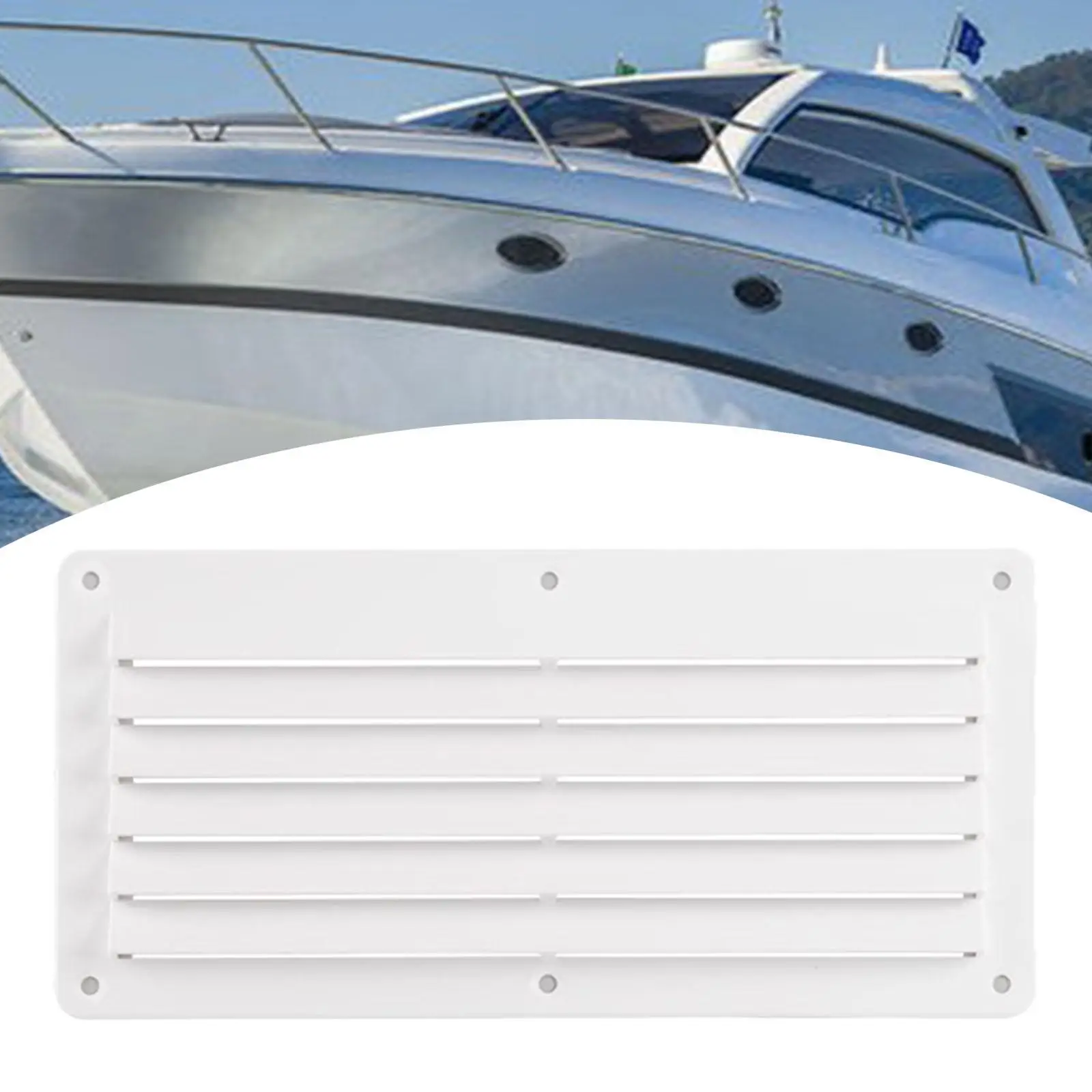 

Air Vent Replaces Sturdy Easy to Install Rectangular Exhaust Fan Cover Exhaust Vent for RV Marine Boat Accessories