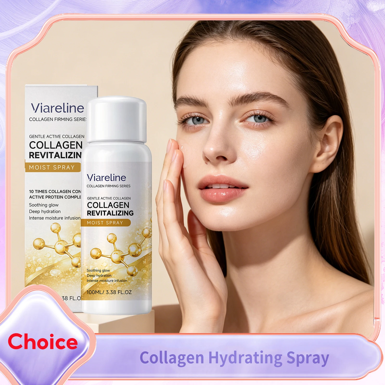 Spray de Esencia de Colágeno, Hidratación Profunda, Antienvejecimiento, Mejora la Piel Seca, Unifica el Enrojecimiento, Suaviza la Piel, Tónico Facial, Bruma, Cuidado de la Piel