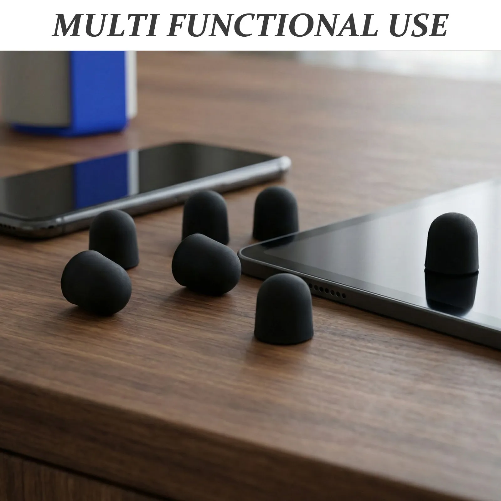 60Pcs Capacitive Silicone Stylus Tips Replacement High Sensitivity Touch Screen Pens for Phone Tablet Drawing Writing Use
