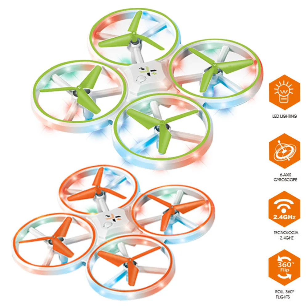 Colorful Light Drone Quadcopter High Remote Control Aircraft Children's Toys Novel Remote Control Aircraft Model Birthday Gift