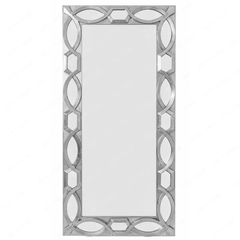 MAmerican full-length mirror retro square floor fitting mirror, living room floor mirror, bedroom home CQY
