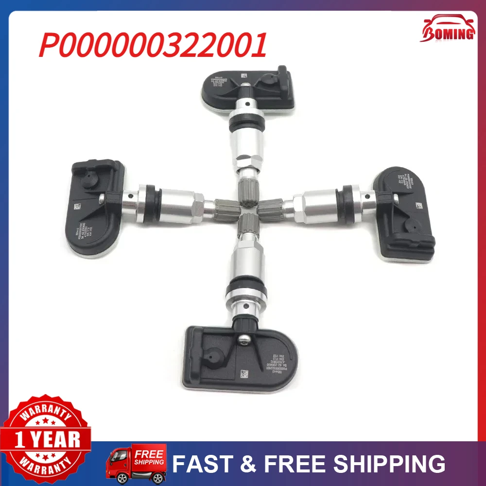 

1/4pcs New Car TPMS Tire Pressure Monitor System Sensor P000000322001 P000000-322001 For Xiaomi SU7 2024 For SU7 2025 433Mhz