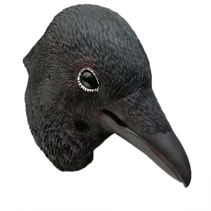 

CosplayHalloween Bird Head Mask Novelty Animal Crow Full Head Mask Latex Masks for Adult Funny Costume Props Adult Halloween Cos