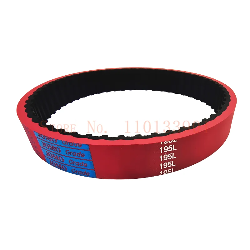 2pcs L belt 210L 285L Red Rubber Coating Tooth Pitch 9.525 Traction Synchronous Belt Packaging Machine Film Pulling 210L