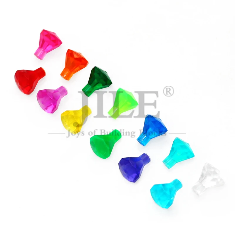 50 قطعة MOC 30153 الطوب روك 1x1 جوهرة 24 الوجه الكنز الماس جوهرة اللبنات متوافق مع 28556 لتقوم بها بنفسك تجميعها اللعب