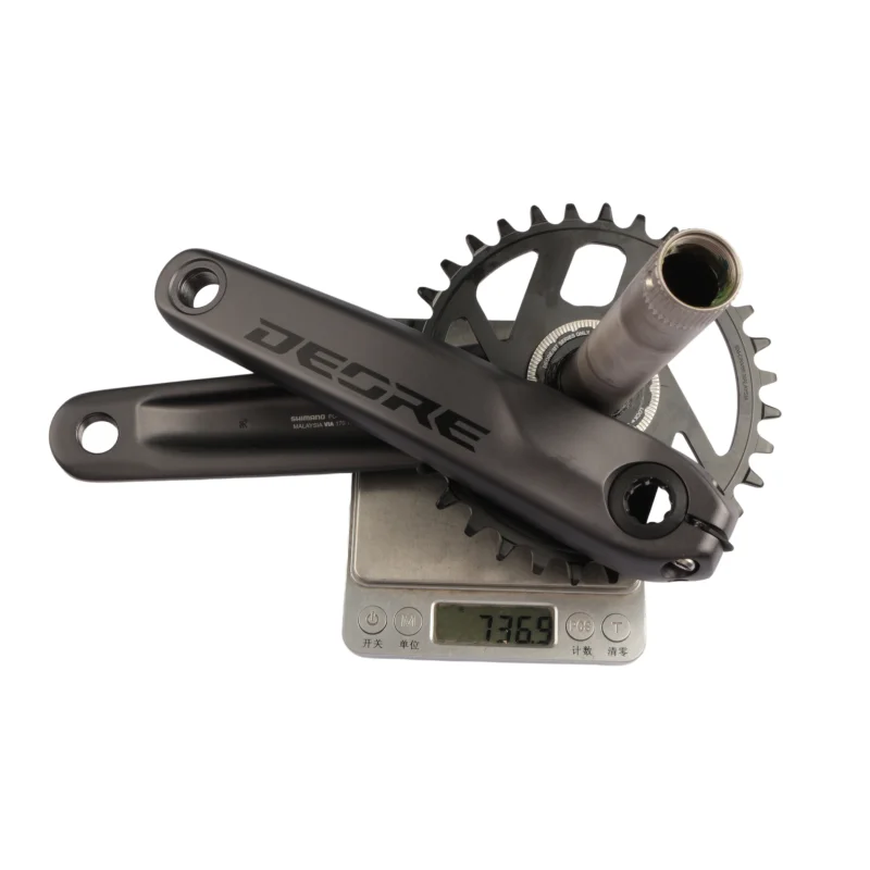 SHIMANO NEUE DEORE M6200 Kurbelgarnitur 1x12-fach 165mm 170mm 175mm 30T 32T Kettenblatt Fahrradteile Originalkurbel für MTB-Fahrrad – Detail 10