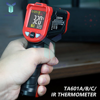 TA601A TA601C Digital Infrared Thermometer Laser Positioning Temperature Meter LCDLight Alarm Non-Contact Termometro