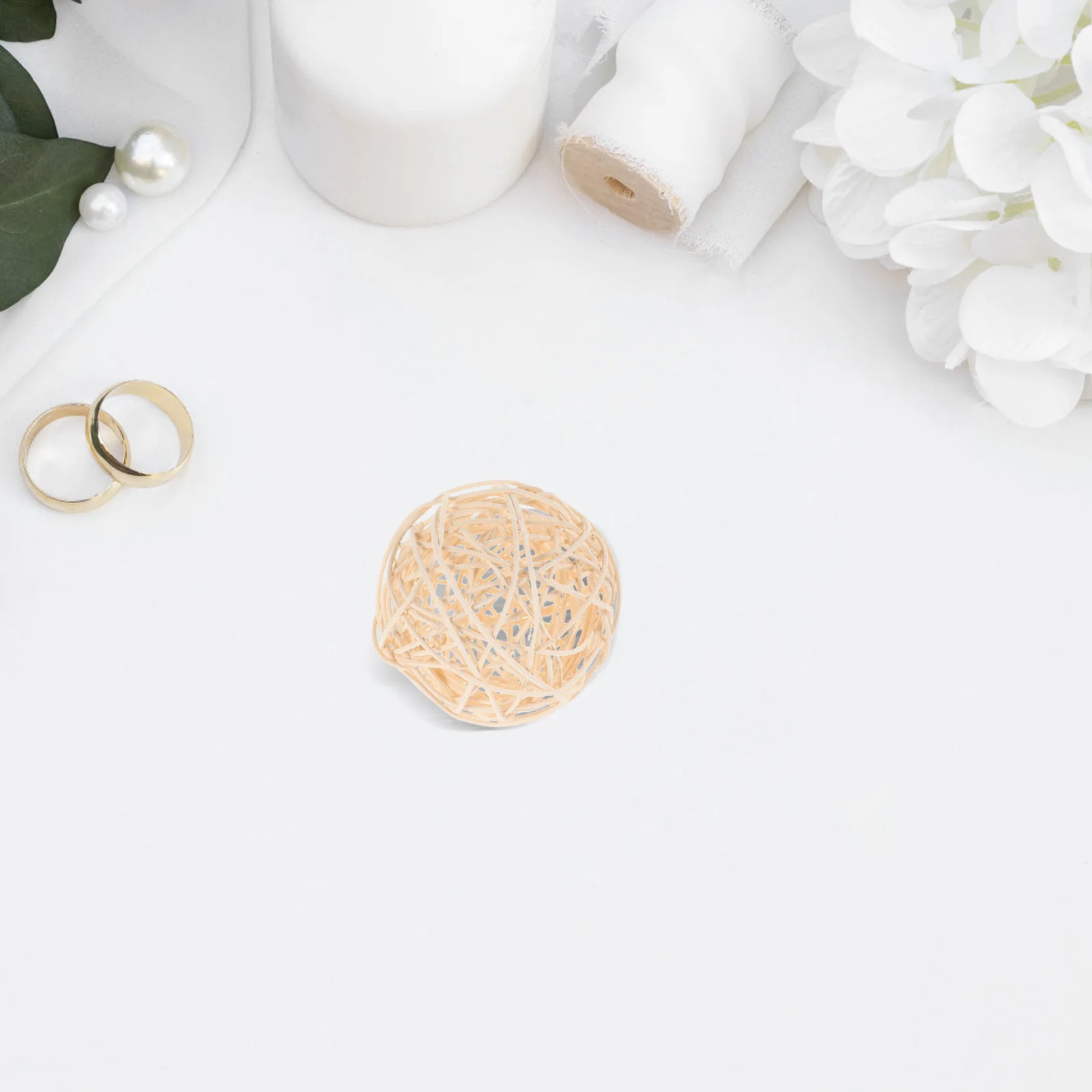 

6Pcs Rustic Woven Rattan Balls Decorative Spheres Bowl Fillers Wedding Table Party Home Centerpiece Woven Rattan Balls