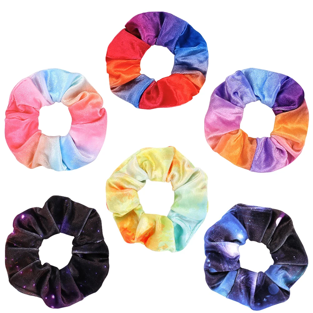 

6 шт. резинок для волос для женщин и девушек, эластичные повседневные резинки для волос, стильные аксессуары для волос