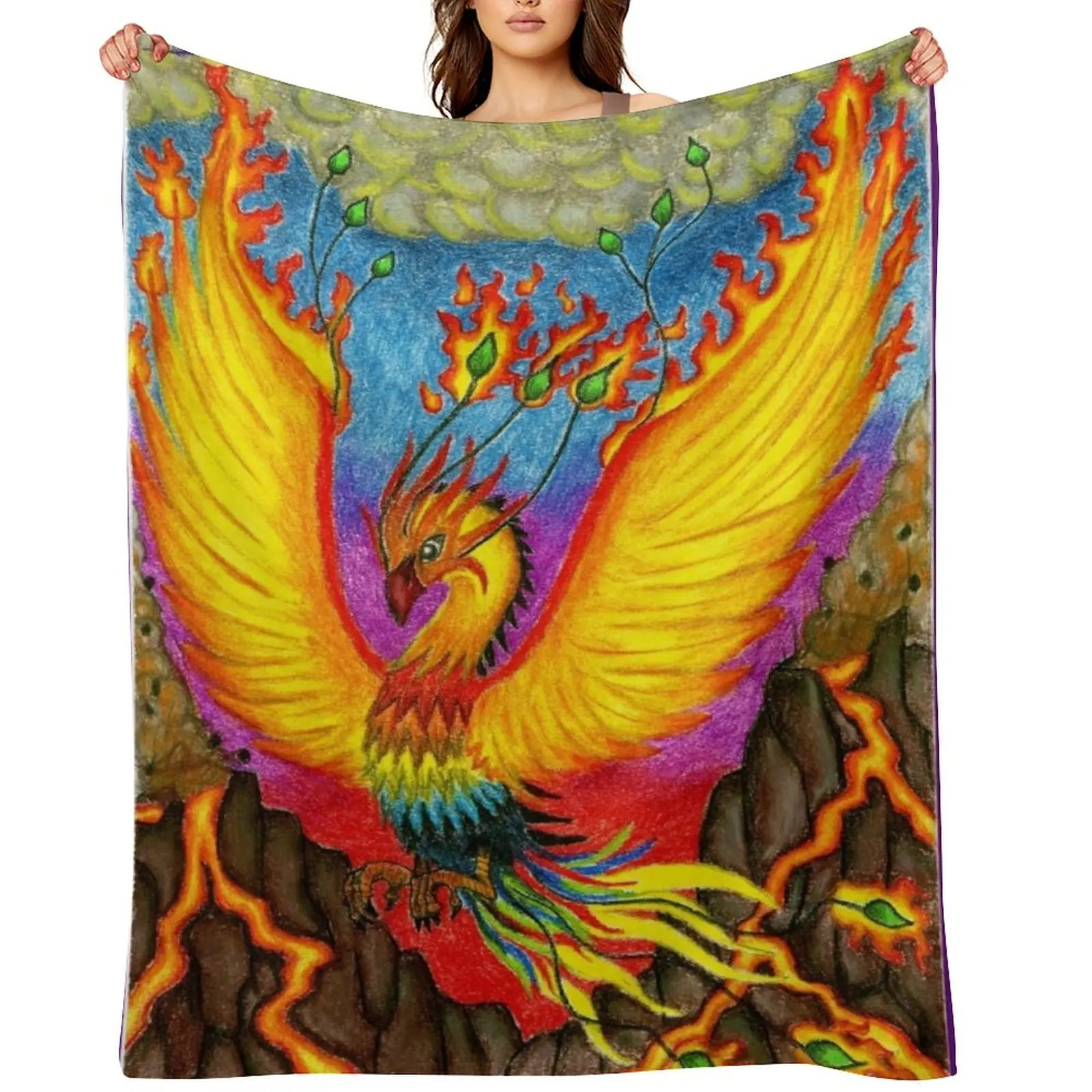 

Phoenix Throw Blanket Designers Kid'S Stuffeds Comforter Blankets