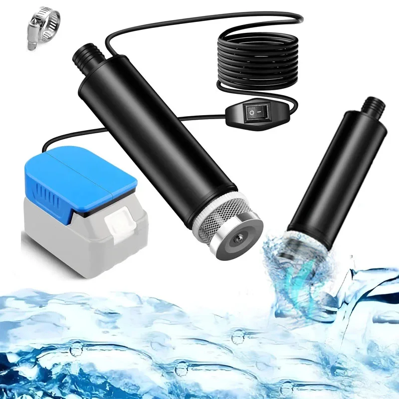 

Water Transfer Pump for Makita 18V Li-ion Battery Powered Deep Well Submersible Water Pump For Garden, Camping, Kiddie Pool