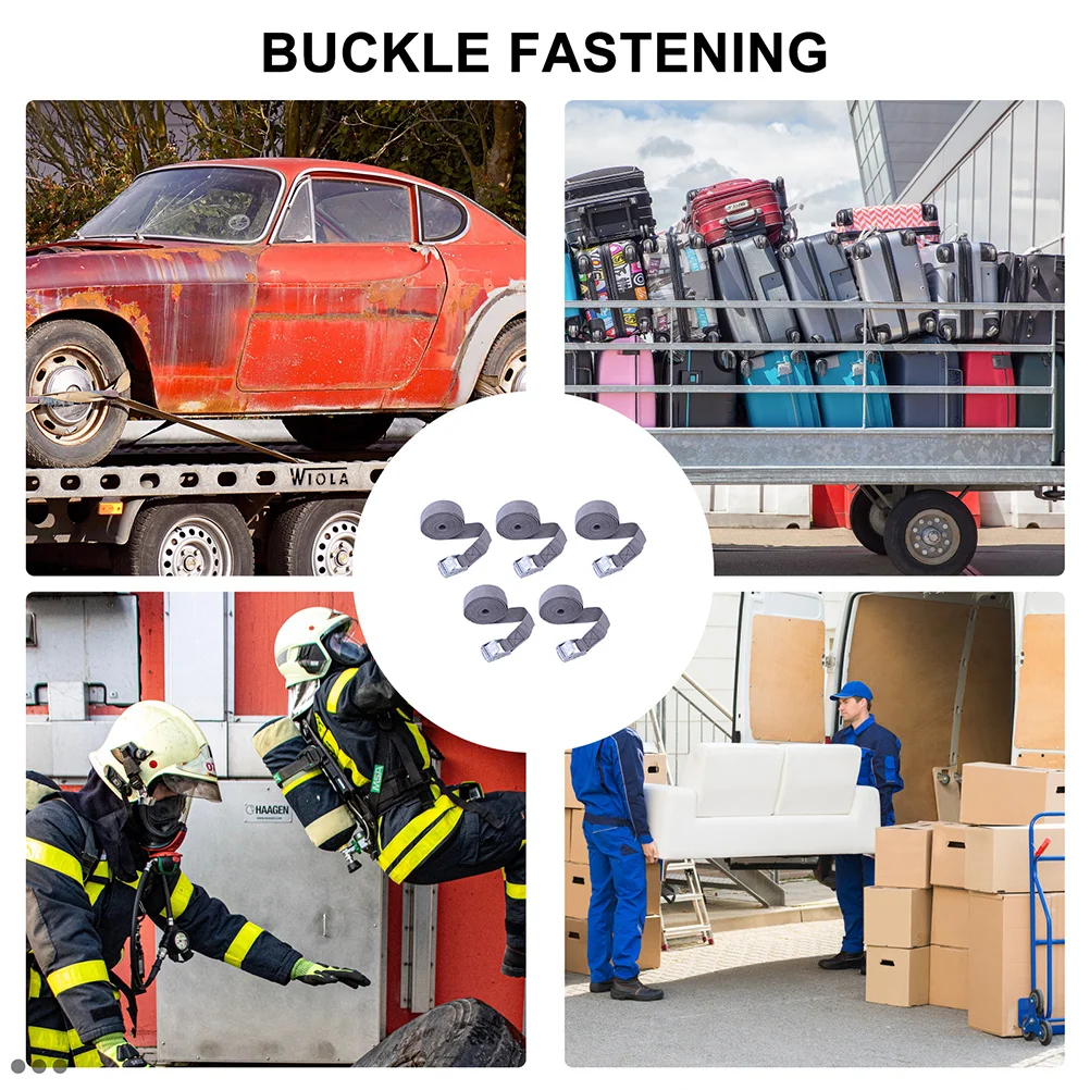 

5Pcs Polyester Cargo Straps Heavy Duty Bundling Belts for Car Truck Motorcycle Luggage Ratchet Tie Down Ratchet Tie Down Straps