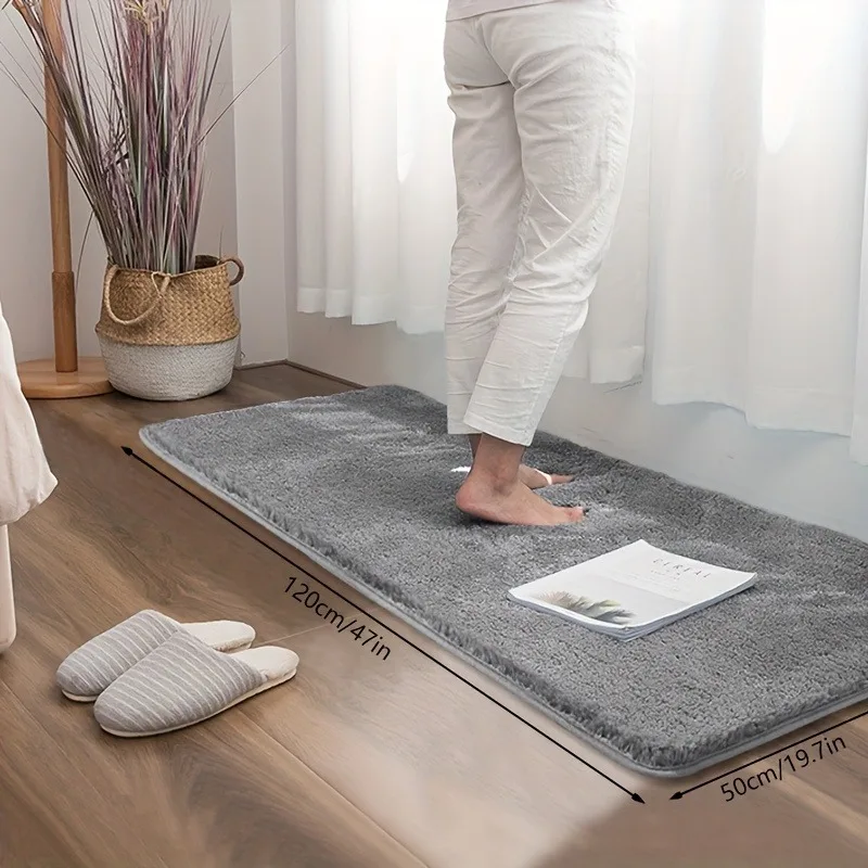 Quick Dry Bathroom Non Slip Mat Thick Tufted Flocking Mat Home Bathroom Water Absorbent Rug