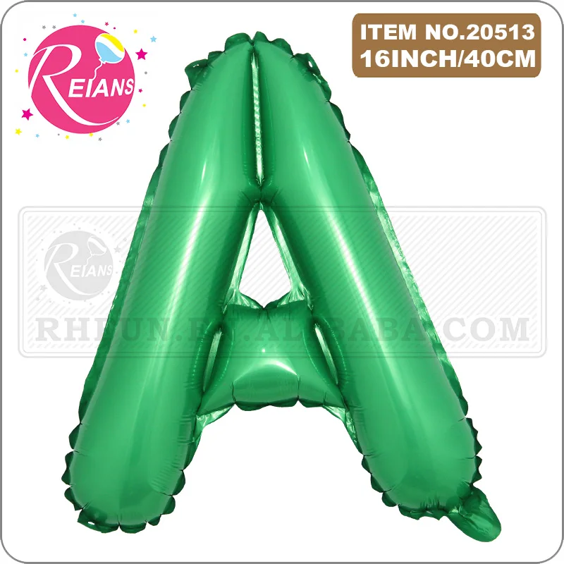 16/40inch Green A-Z letters/ 0-9 numbers balloons birthday party decoration Christmas wedding balloons Globos anniversary decor