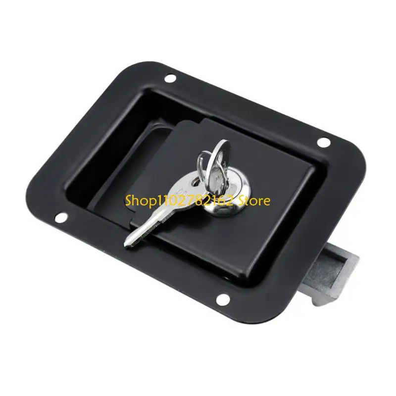 547B قفل الباب المعدني مقبض الدخول المزالج قفل استبدال قفل مقطورة مقاوم للماء قابل للتعديل للمقطورة والمعدات الخارجية #5