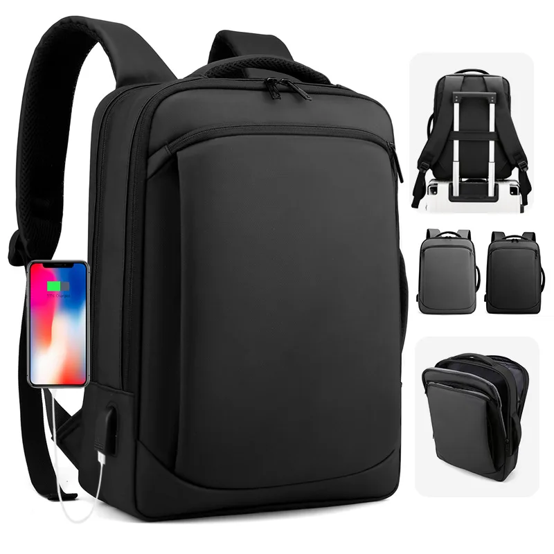 

New Men's Shoulder Bag Commuting Simple Business Travel Backpack Student Schoolbag Oxford Cloth Laptop Bag