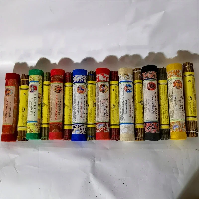 30pcs Nepal Himalaya Tibetan Incense Pure Handmade Thick Stick Incense DIY Household Buddhist Offering Incense To Relieve Stress