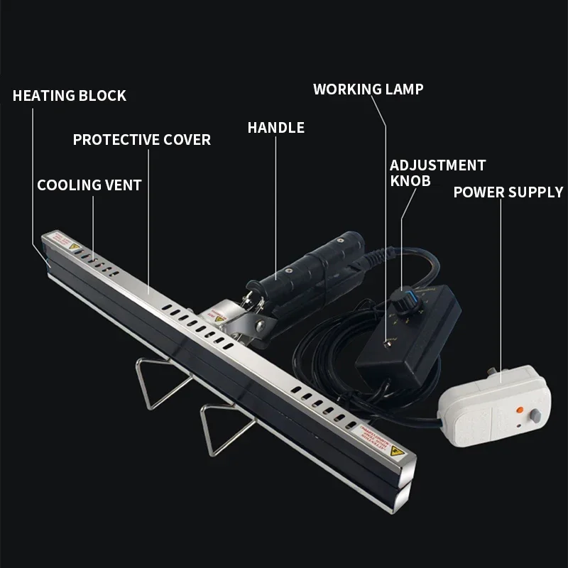 Direct-heat Pliers Sealing Machine For Aluminum Film Kraft Paper Bag Portale Impulse Sealer 200/300/400mm